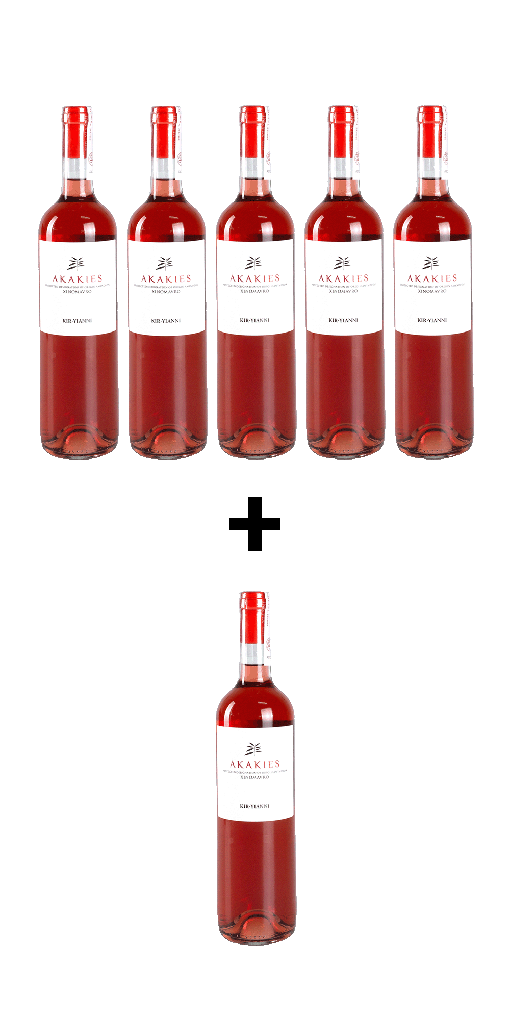 5+1 Gratis Flasche Akakies Rosé 2022 - Kir-Yianni