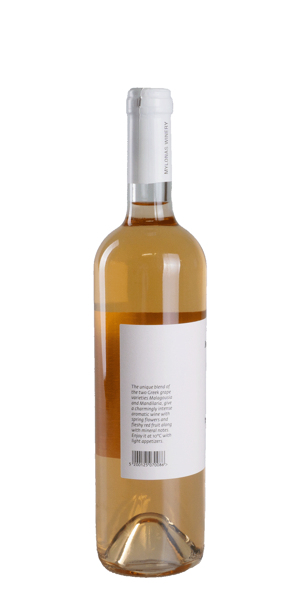 2022 Winery Malagousia, - trockener aus Mylonas Zentralgriechenland Rosé Mandilaria Roséwein