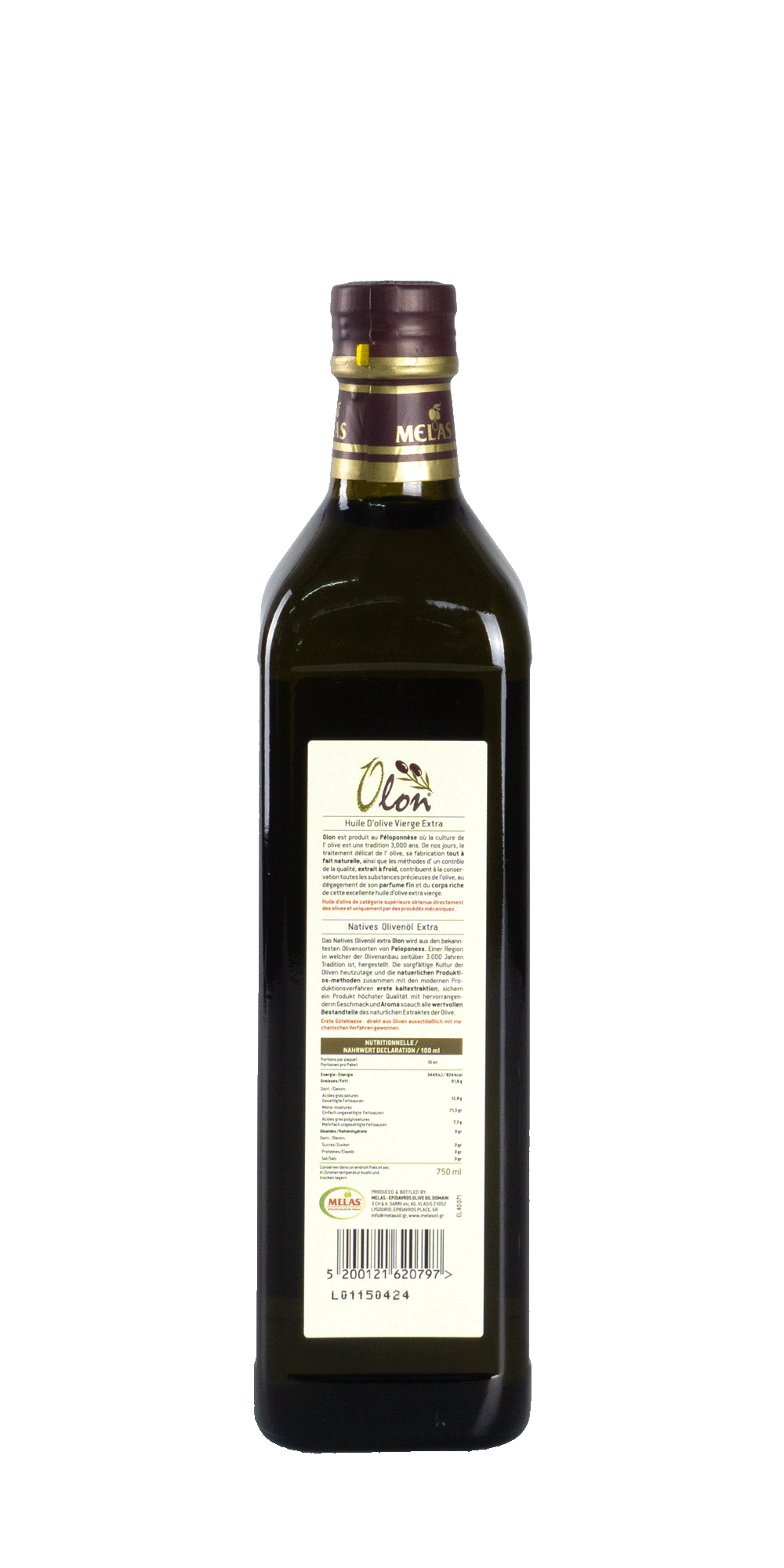 Melas Natives Olivenöl Extra Olon 0,75 l 